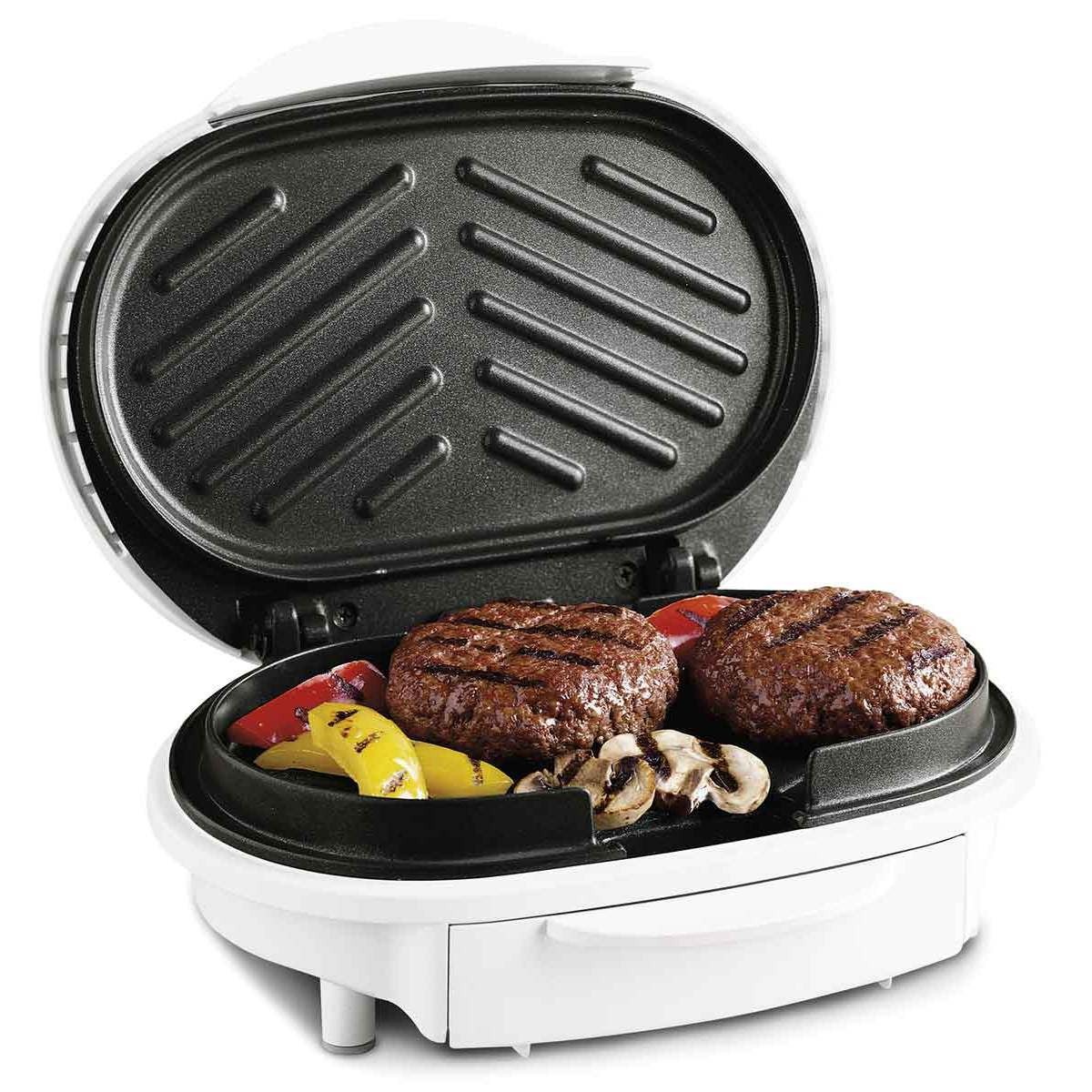 Hamilton Beach Health Smart Model #25219 Contact Grill w Drip Tray & Recipes gallery