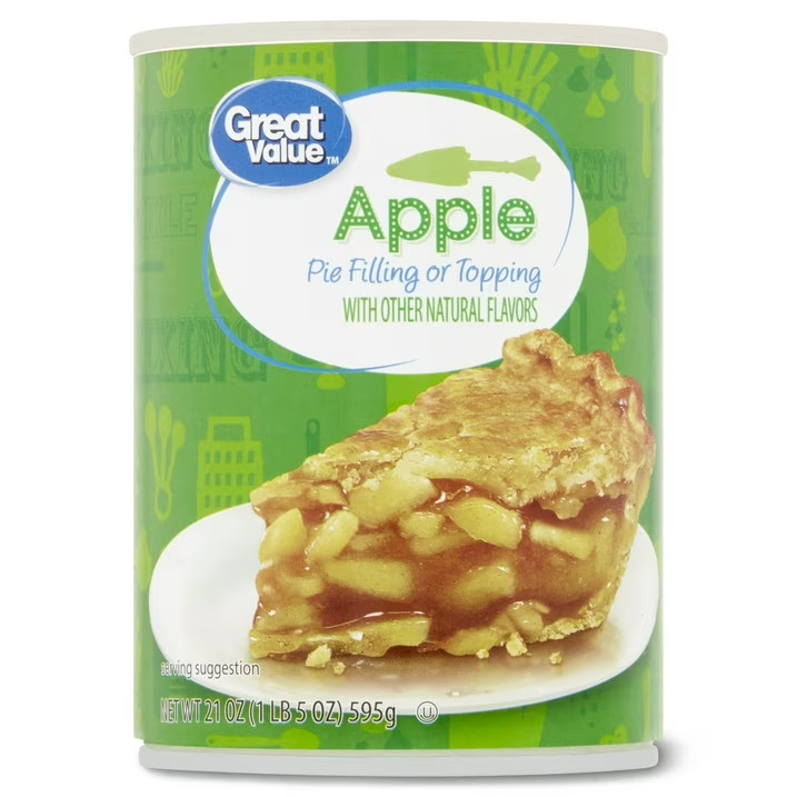 (4 pack) Great Value Apple Pie Filling or Topping, 21 oz gallery