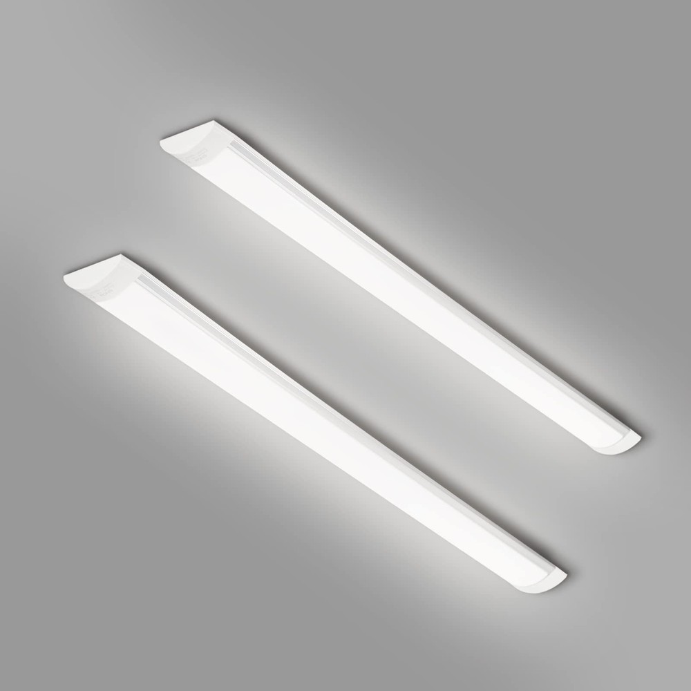 Colmeguna 2 Pack 3FT LED Batten Light, Ultra-Thin Ceiling Surface Mounted, 30...