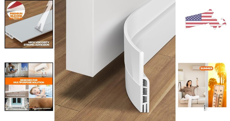 Highly Efficient Door Draft Stopper - Save Money and Energy - Quick Installation gallery