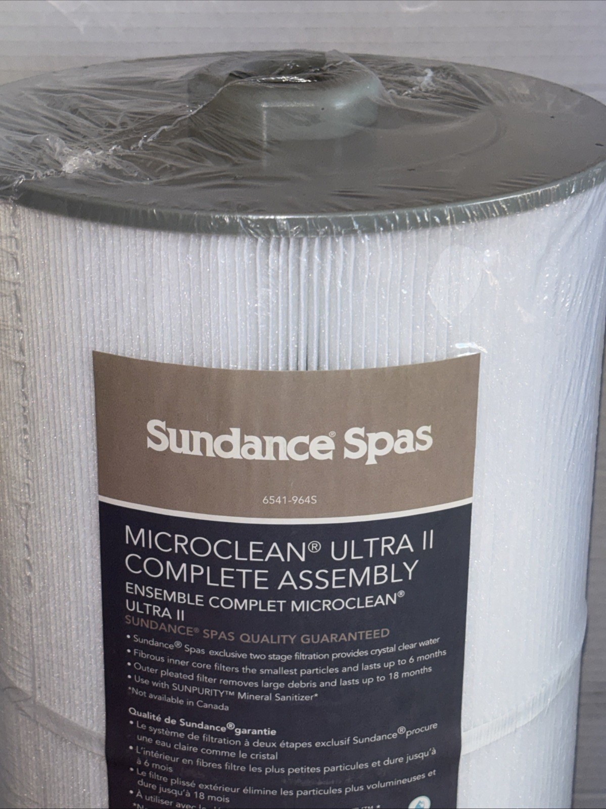 Microclean Ultra II Filter Cartridge Pleated 2 Stage Filtration Sundance Spa gallery