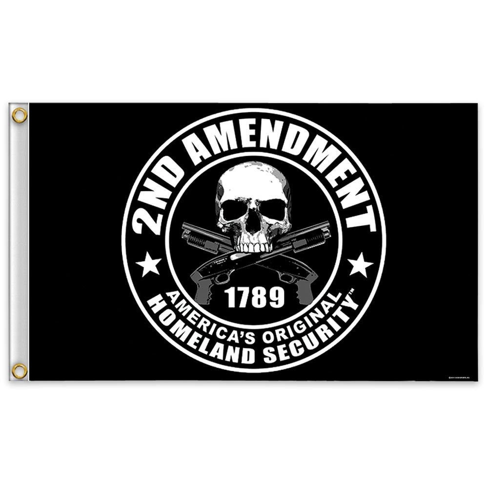 2nd Amendment Flag 3x5 ft Polyester - Original Homeland Security Banner
