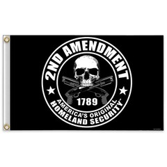 2nd Amendment Flag 3×5 ft Polyester – Original Homeland Security Banner