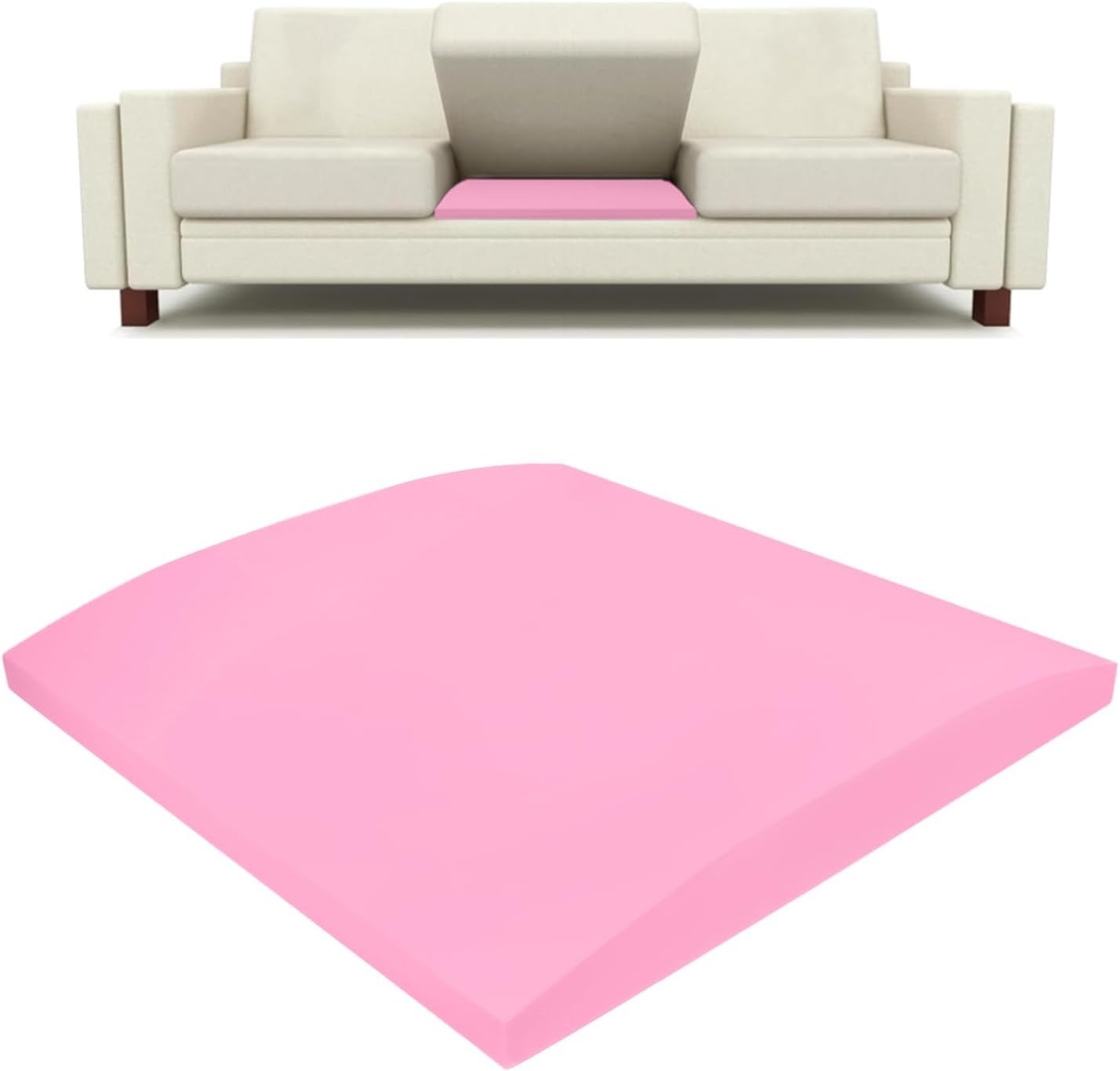 Couch Cushion Support Pads Firm Density Foam Inserts for Sagging Seat Easy Sofa gallery