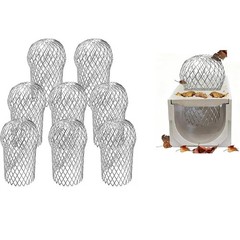 8 Pack Gutter Downspout Guard, 3.5 Inch Adjustable Aluminum Strainer Mesh, Ex…