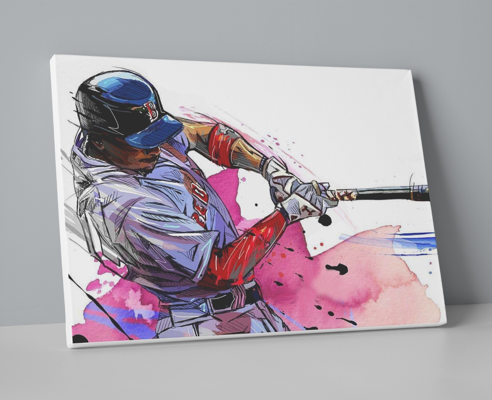 Mookie Betts Red Sox Poster or Canvas gallery