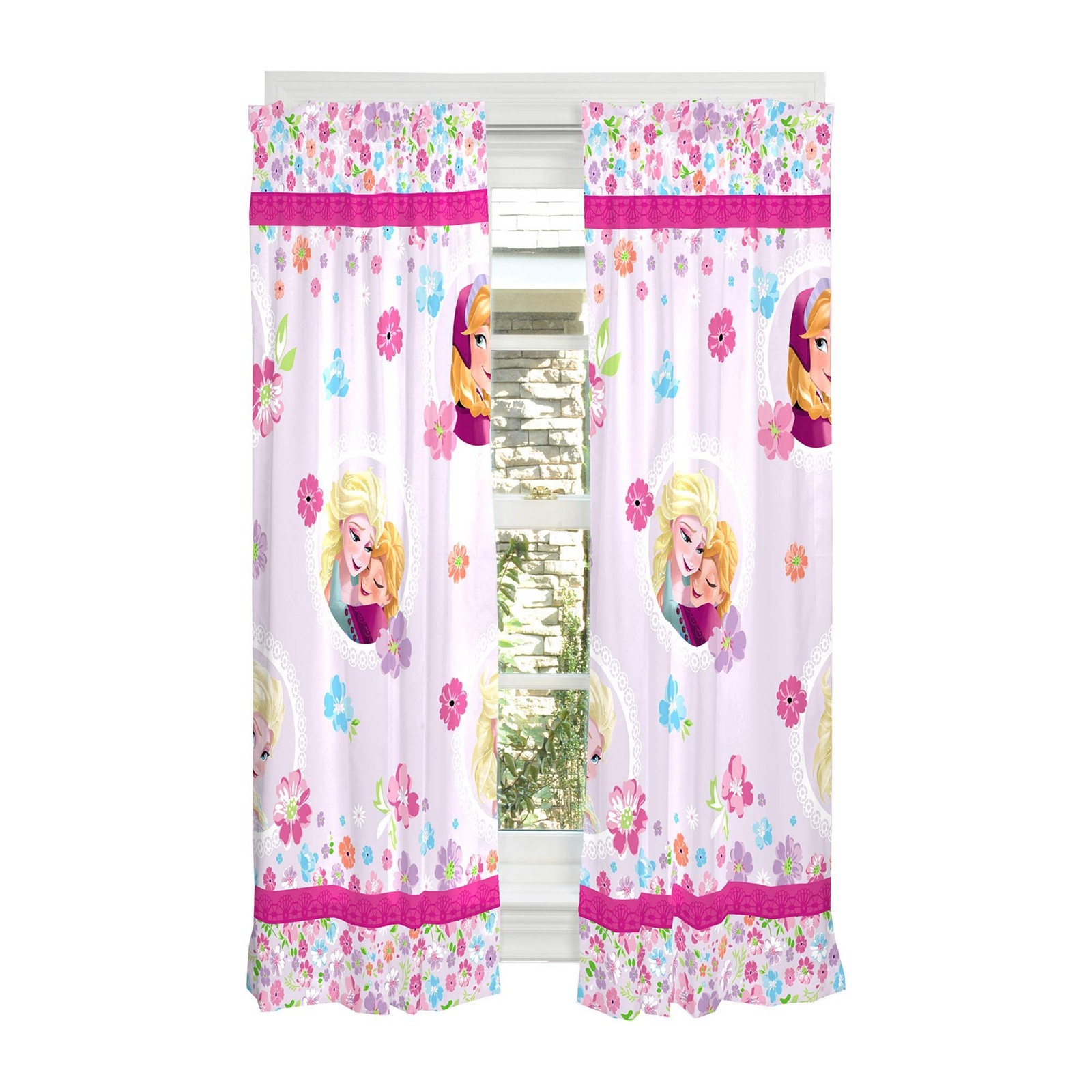 Disney Frozen Kids Window Panel Drapes Set, 82 in x 63 in. gallery
