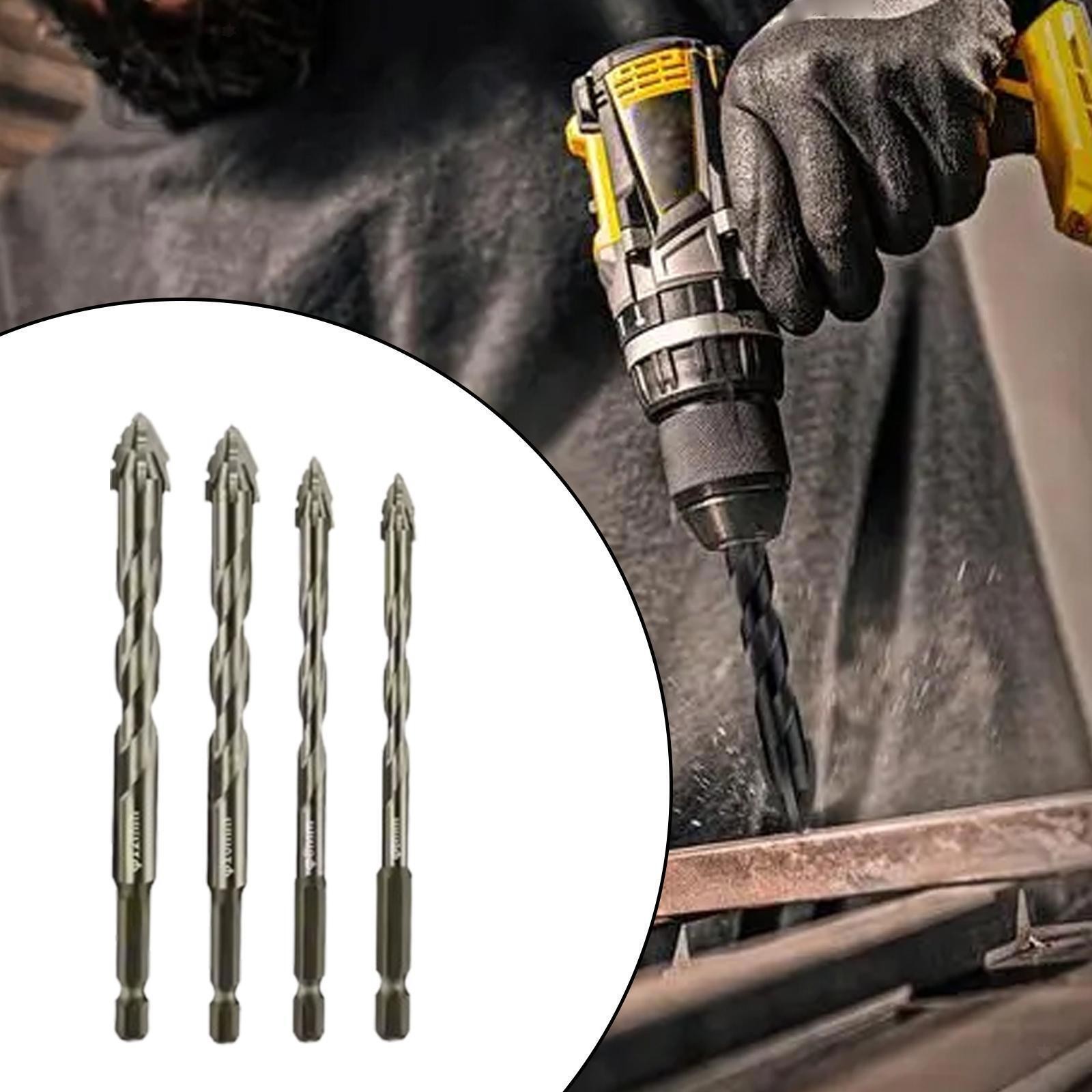 Quad Edge Sawtooth Drill Bit,High Strength 4 Flute Serrated Eccentric Drill Bit gallery
