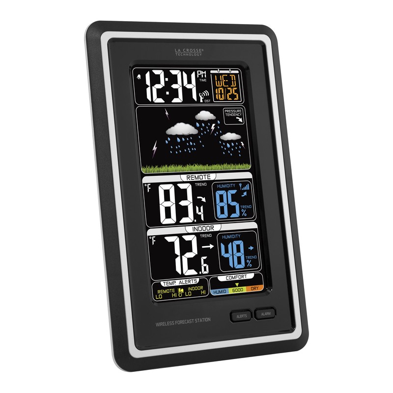 S88907 La Crosse Technology Wireless Color Weather Station TX141TH-BV3 Open Box gallery