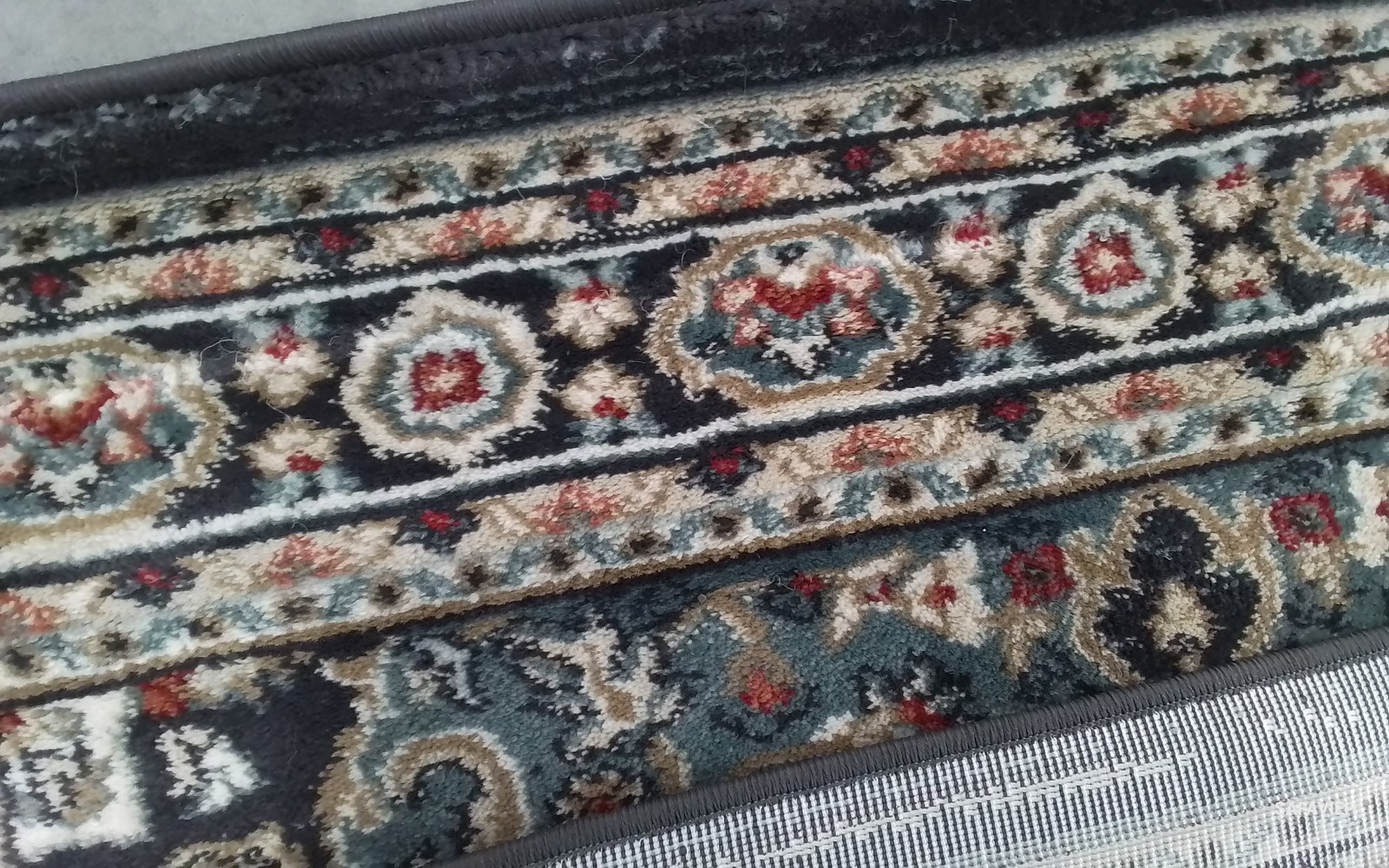 ANTHRACITE TEAL 4'-0" x 6'-0" Back Stain Rug, Reduced Price 1172795208 LNH338C-4 gallery