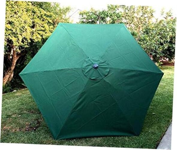 BELLRINO DECOR 7.5 ft 6 Ribs Replacement " STRONG & THICK " Patio GREEN-75 gallery