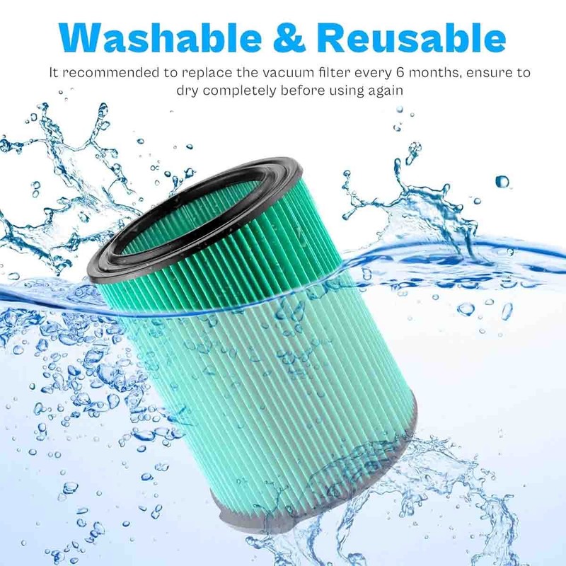 VF6000 Filter Replace For Ridgid Wet Dry Vac Vacuum 5-20 Gallon WD5500 WD0671 gallery