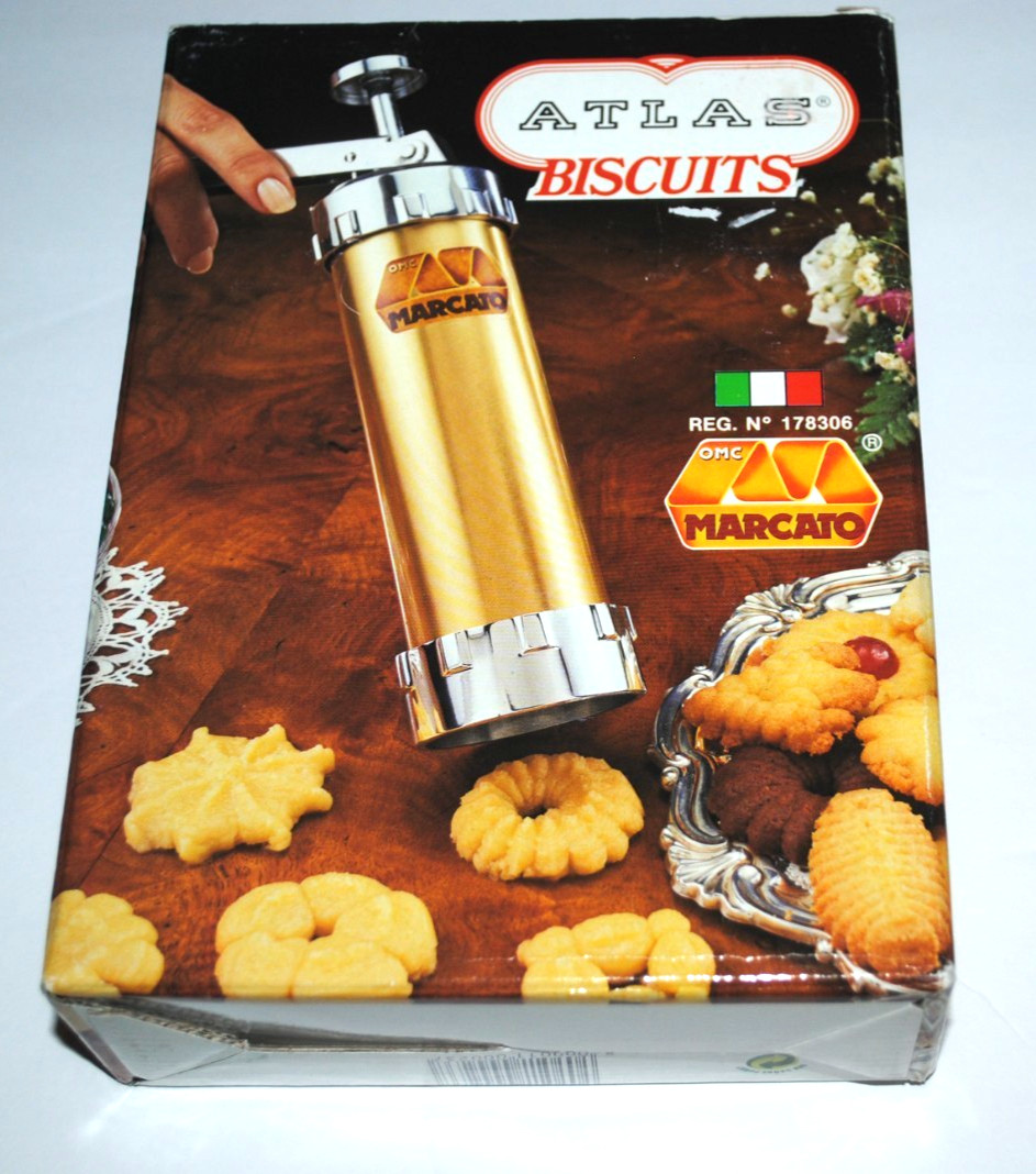 MARCATO ATLAS BISCUITS COOKIE PRESS ITALY COMPLETE UNUSED gallery