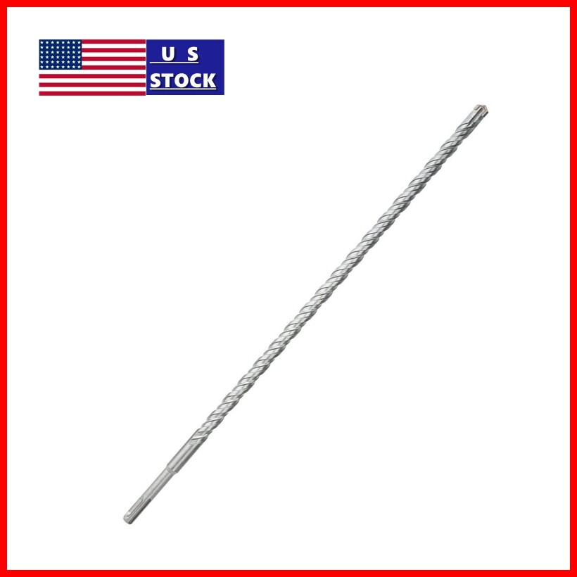 9/16'' X 18'' SDS PLUS Rotary Hammer Drill Bit 4 Cutters For Concrete Masonry gallery