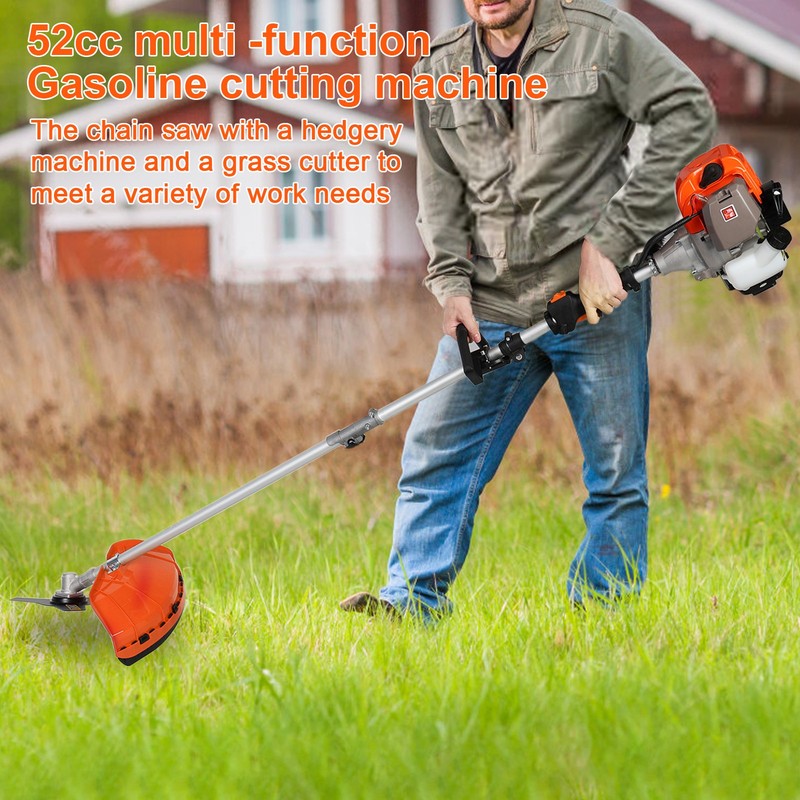 5IN1 Multi-Functional Trimming Tools Gas Hedge Trimmer 52CC 2-Stroke Weed Eater gallery