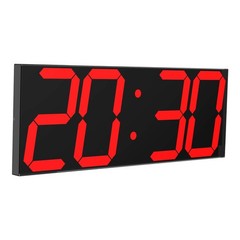 LED Large Digital Wall Clock, Oversize Wall Clock with 6” Numbers, Remote Con…