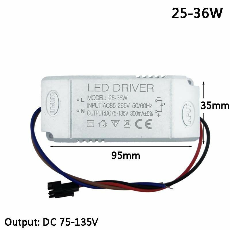LED Driver Power Supply Transformer 3W 7W 8W 12W 25W 36W 18W 300ma DC 12V/24V gallery