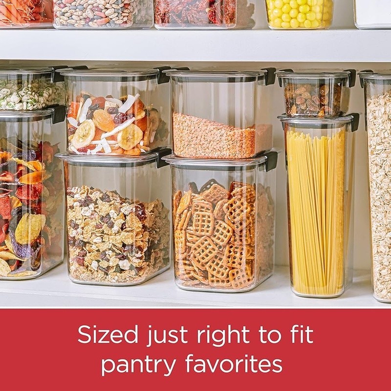 Airtight Stackable Storage Container BPA Free Easy Clean Kitchen Organizer New gallery
