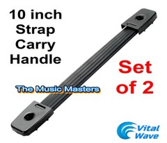 (2) Surface Mount Strap Carry Handles DJ Rack Case Speaker Cabinet Box Handle