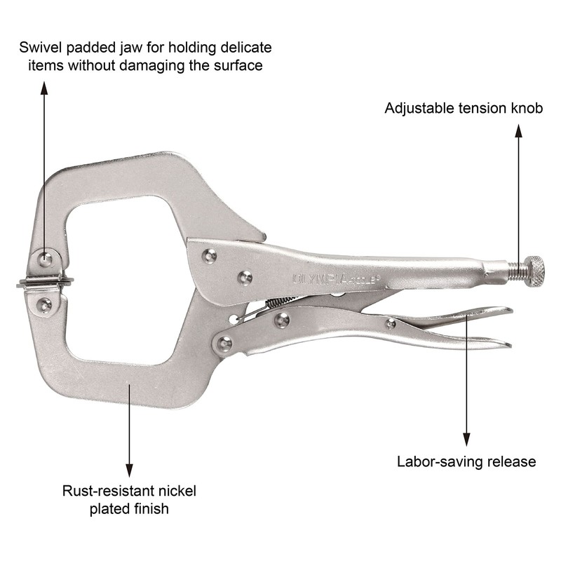 S 11" Locking Cclamp Silver 1141 gallery