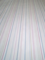 Classic Thin Pink, White, Blue, & Beige Stripes on Off White by York PH9019