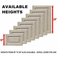 Unfinished Maple Square Raised Panel Cabinet Doors (Up to 24″H)