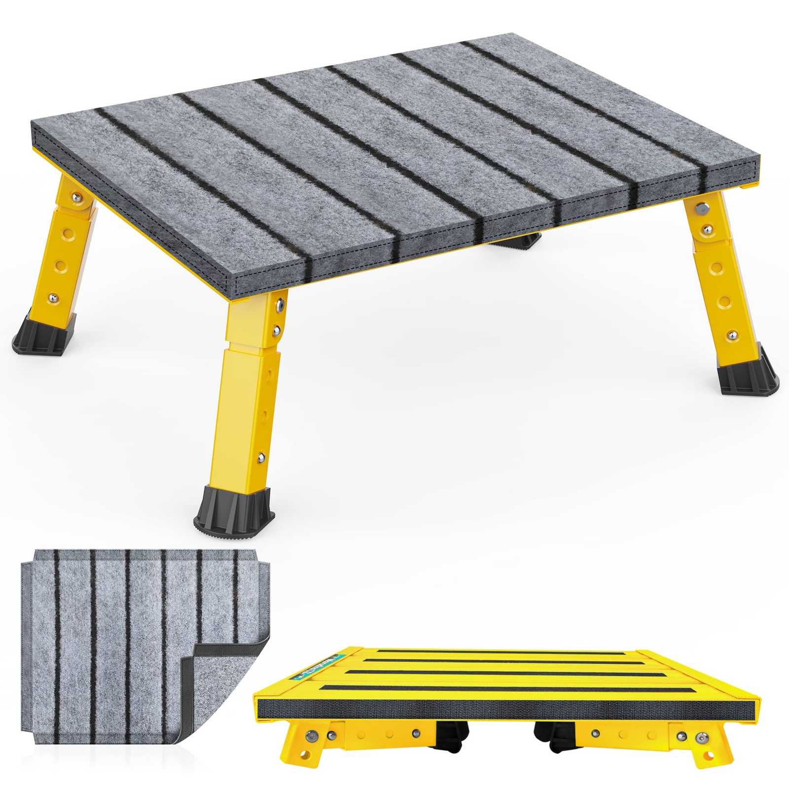 Marudina RV Folding Step Stool, Cloth Cover, AntiSlip, 3Height, 1000 lb gallery