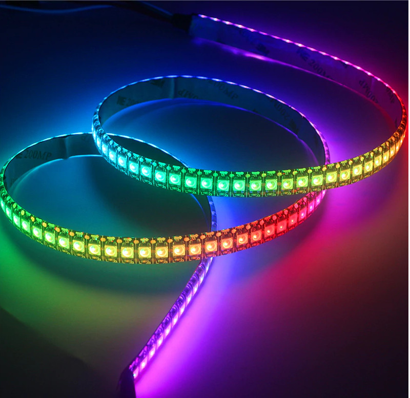 5M 16.4FT WS2811 Addressable Dream Color 150/300 5050 RGB Pixel LED Strip Light gallery