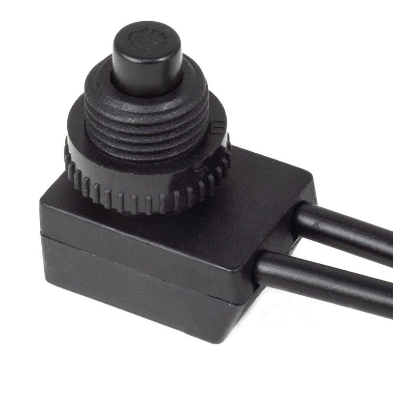 Zing Ear ZE-107S Inline Push Button Light Lamp Canopy Switch Single Pole On Off gallery
