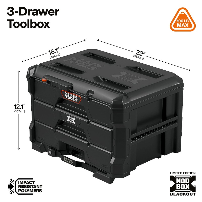 Klein Tools 548BLKSTK MODbox Blackout 3-Piece Set gallery