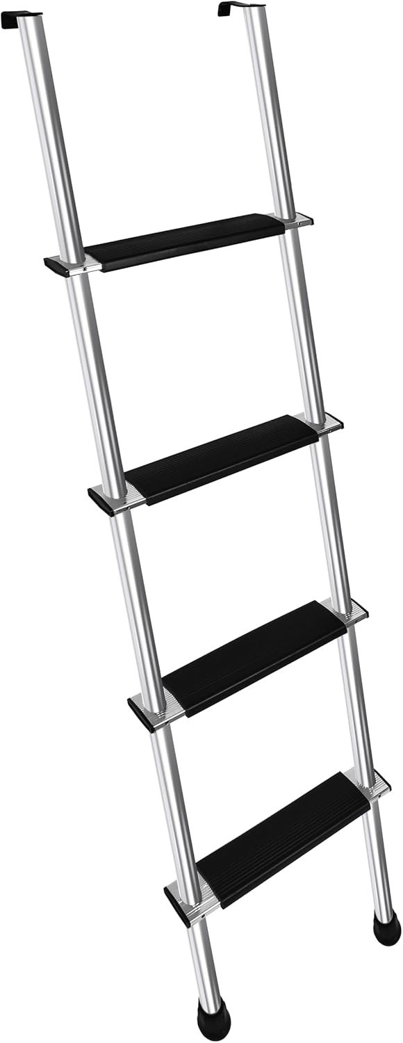 52" RV Bunk Ladder, 4 Step Integrated Aluminum Camper Bunk Bed Ladder with An... gallery