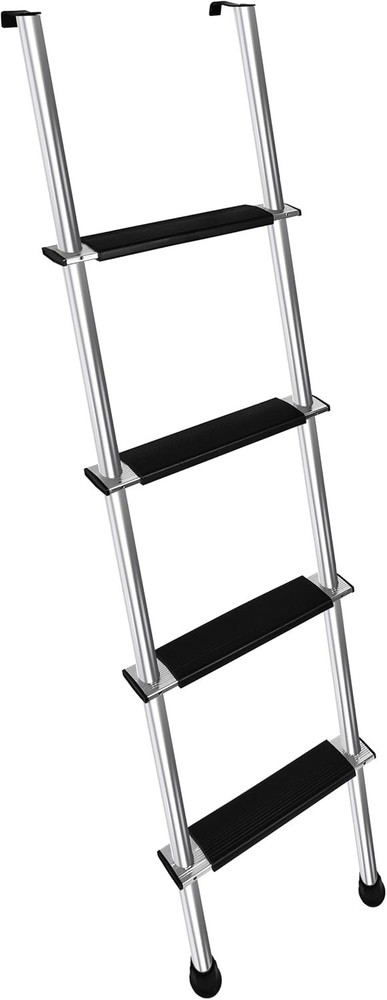 52" RV Bunk Ladder, 4 Step Integrated Aluminum Camper Bunk Bed Ladder with An...