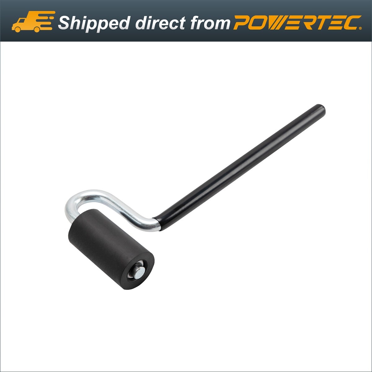 POWERTEC Long Handle J-Roller with Rubber Roller, 1-1/2-Inch by 3-Inch (71010) gallery