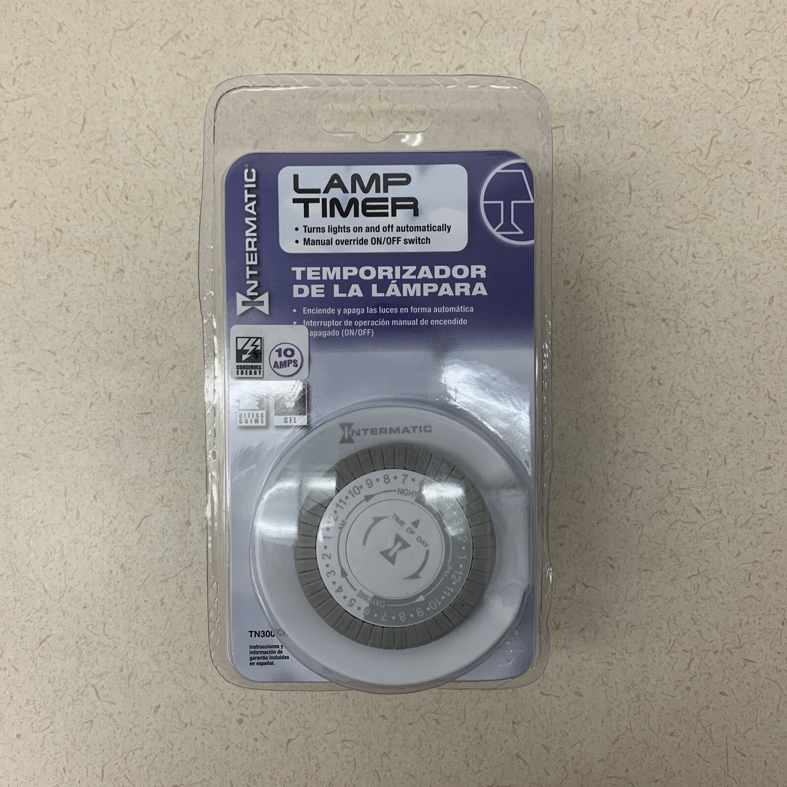 NEW Intermatic Lamp Timer - 10 Amps CFL TN300CH Sealed Manual On/Off Switch gallery