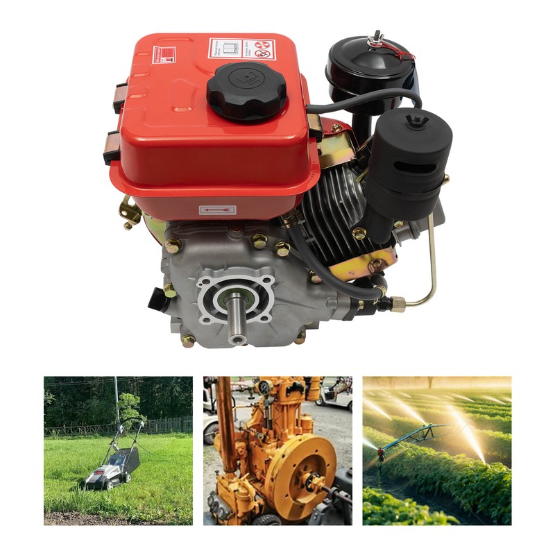 4 Stroke Diesel Engine 196cc Single Cylinder Forced Air Cooling Diesel Engine US gallery