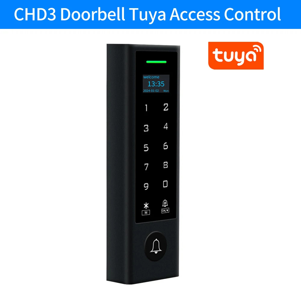 Tuya WiFi Fingerprint Door Access Controller Standalone Keypad Screen Smart Life gallery