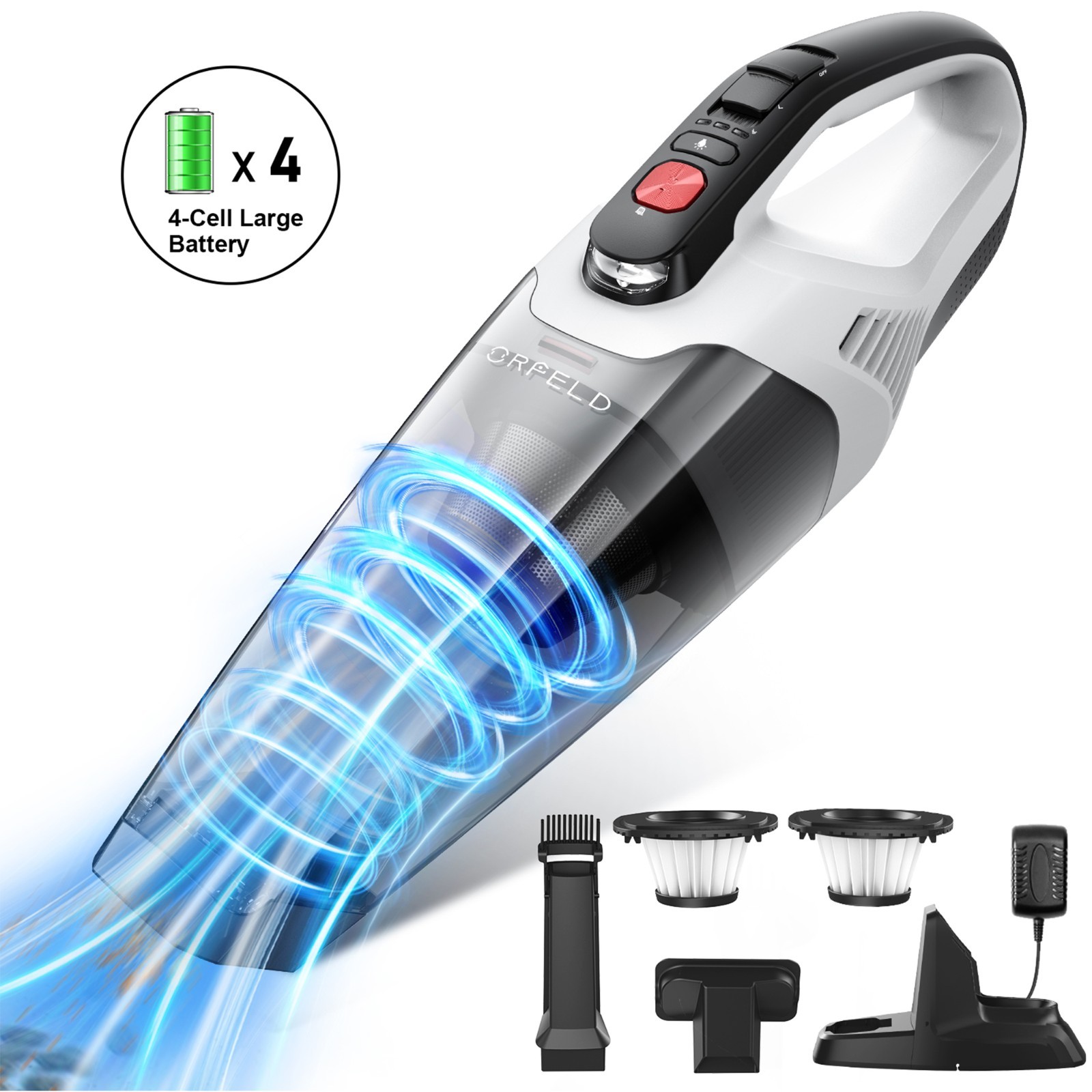 Handheld Cordless Vacuum Cleaner 25KPA Portable 120W HEPA Filter Home Car Pet gallery