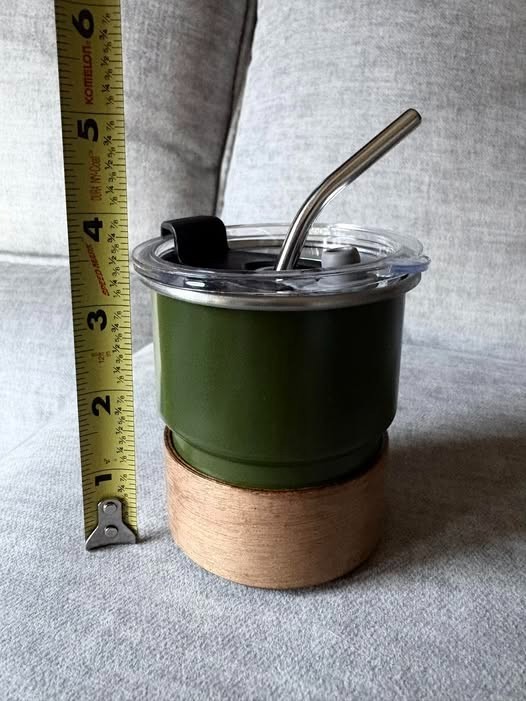 Get Two-300ml Stainless Steel Coffee Mugs with Lid Portable Heat Resistant gallery
