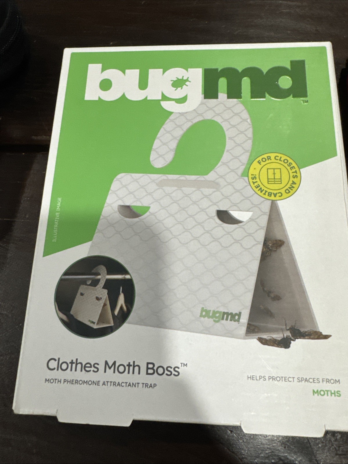 BugMD Clothes & Pantry Moth Traps (5 Count) Sticky Glue Pheromone-Based Repell gallery