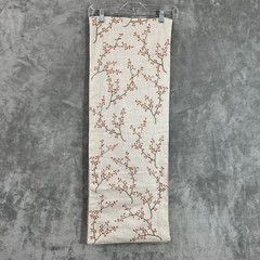 Table Runner Fall spring Berries Embroidered Cotton/ linen? 13x 70” Festive