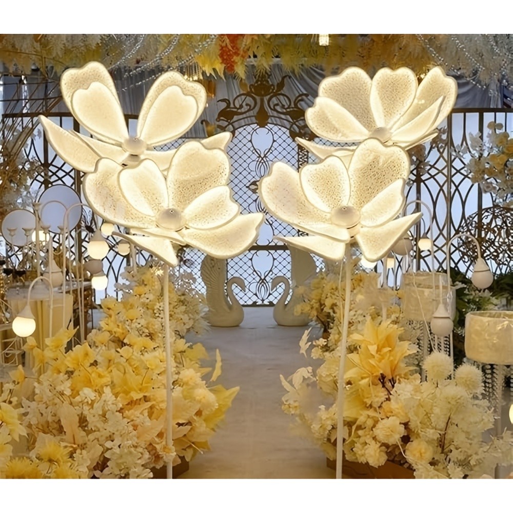 LED Flower Floor Lamp for Wedding, Luminous Floral Light for Party & Event Decor gallery
