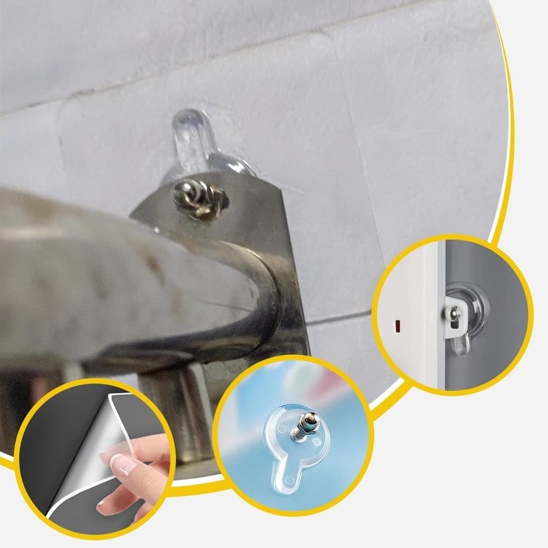 1~100Pack Self-Adhesive Wall Hooks – Seamless Punch-Free Nail Screw Stickers gallery