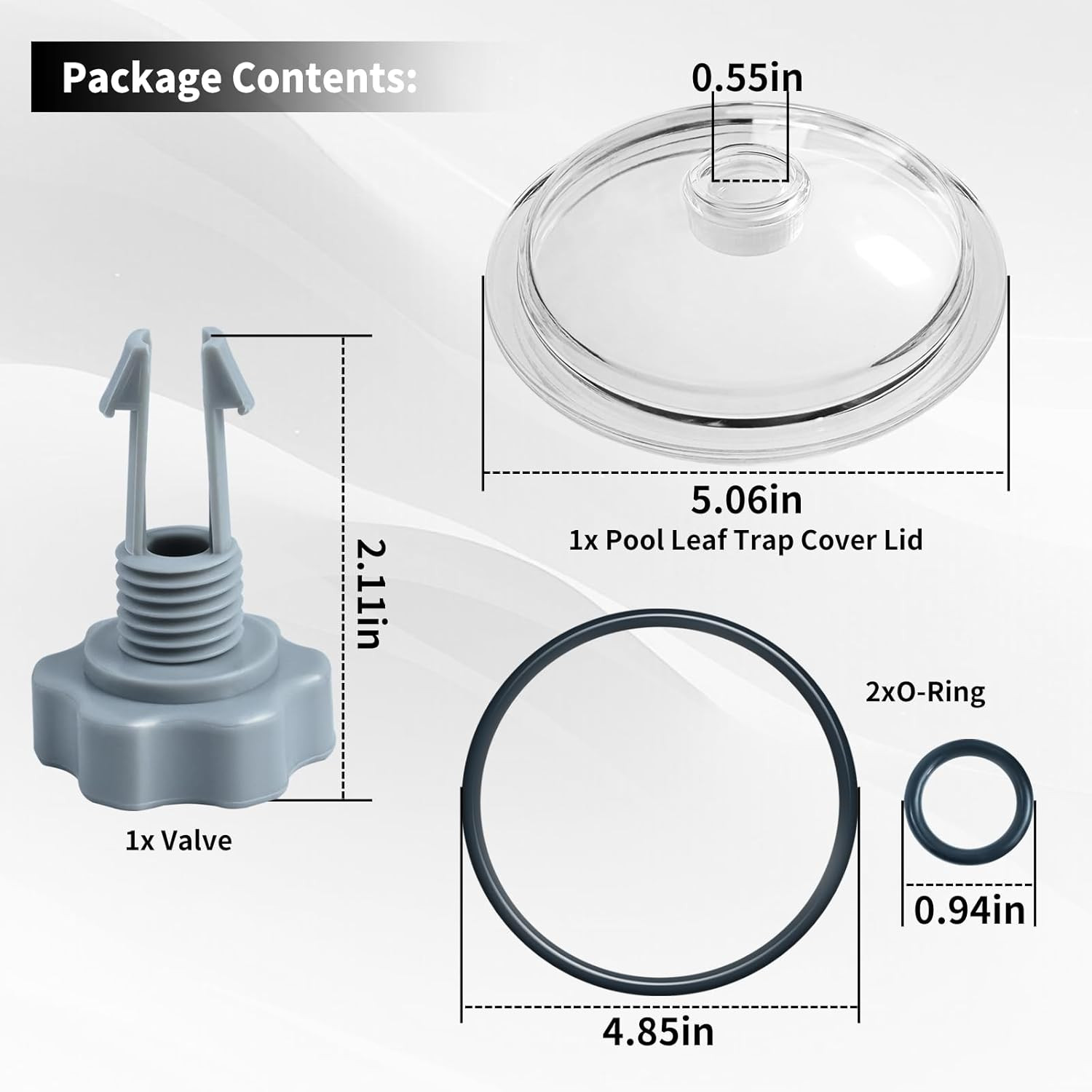 28645EG Pool Leaf Trap Cover Lid 5 Inch Have O-Ring, Valve, Fit for Intex 12 Inc gallery