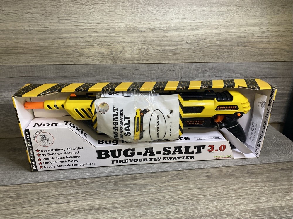 Skell Inc. BUG-A-SALT 3.0 Non-Toxic Bug Killing Device Yellow Black