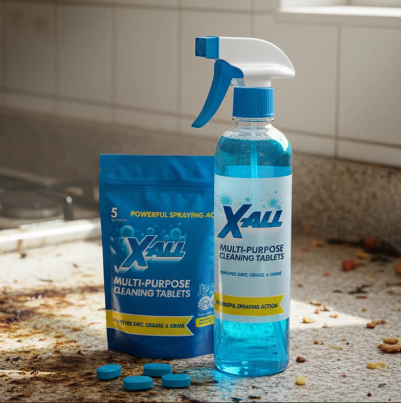 X-ALL Multi-Purpose Cleaner - Spray Bottle and 5x Cleaning Tablets. FREESHIP gallery