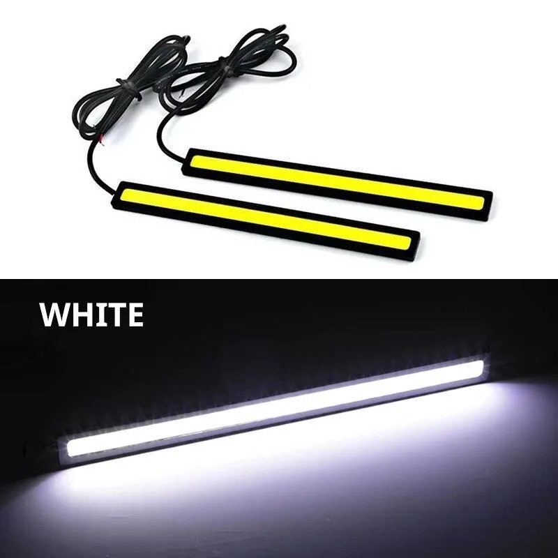 2PCS 17cm LED DRL Daytime Running Lights COB Waterproof Fog Lamp Car gallery