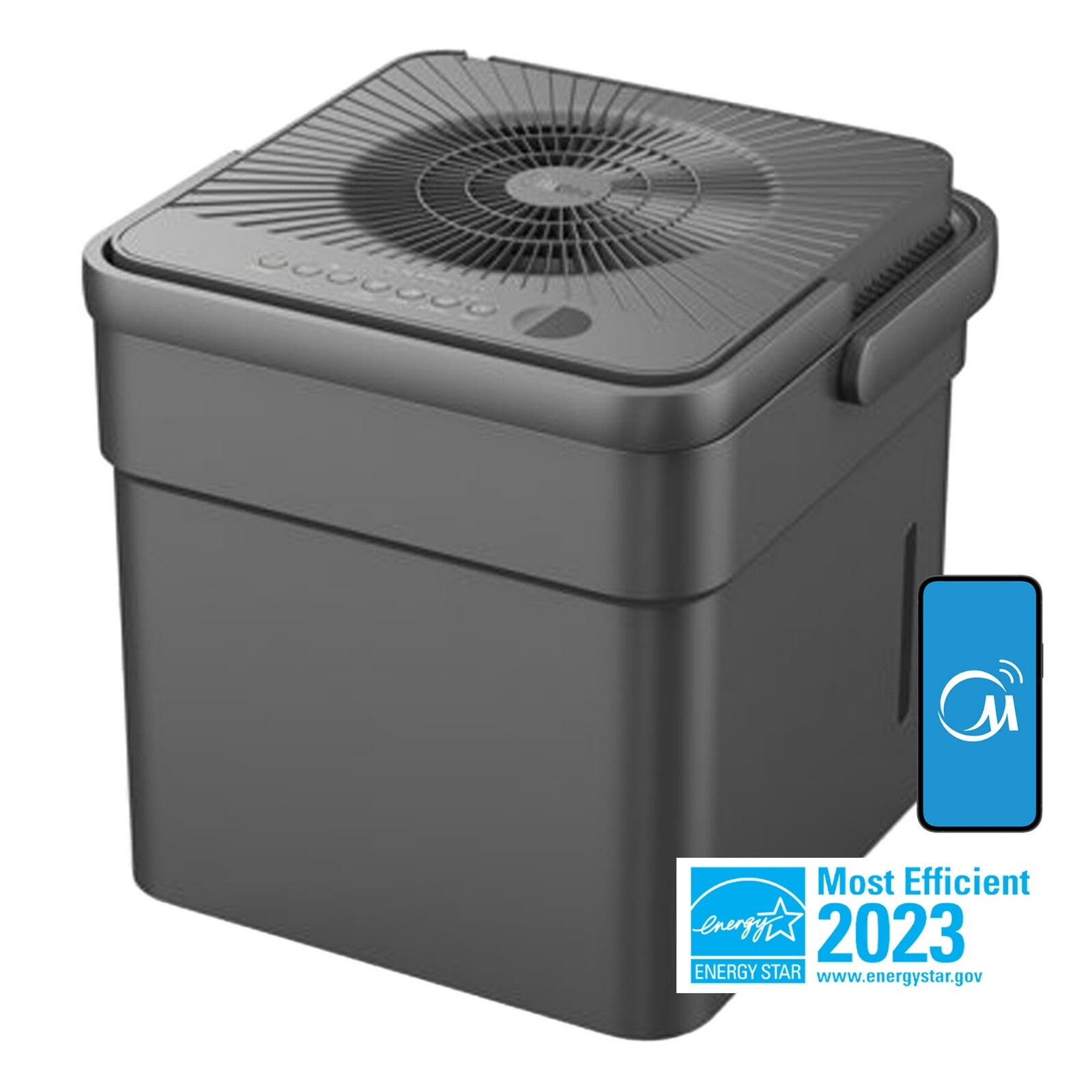 $345 Midea 50 Pt Pint CUBE WiFi Dehumidifier with Pump 3X More Water FREE SHIP gallery