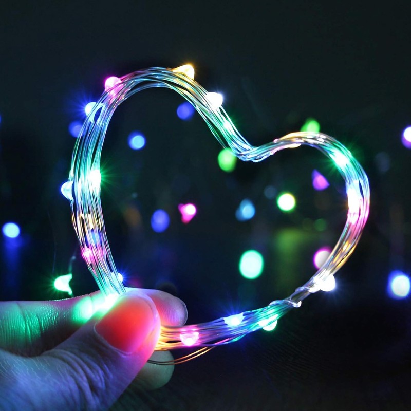 4Pack Multicolored Battery Operated LED Fairy String Lights Christmas Decoration gallery