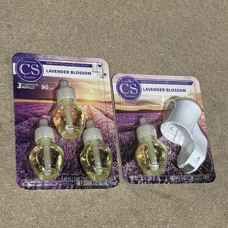 Common Scents Plug-In Essential Oils Diffuser Set + 3 Refills Lavender Blossom gallery