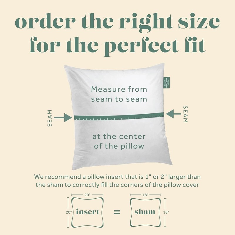 2 pack Decorative Throw Pillow Insert, Down and Feathers Fill, 100% Cotton Cover gallery